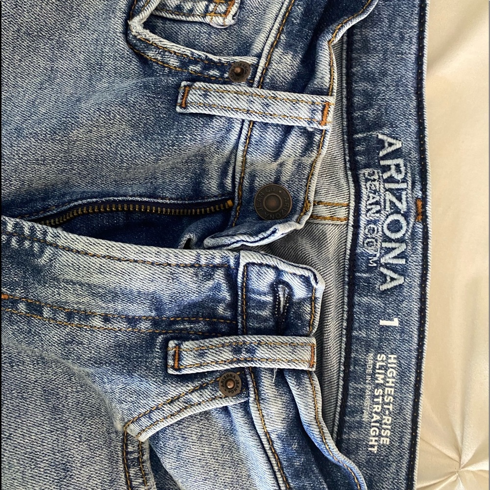 arizona highest rise slim straight jeans